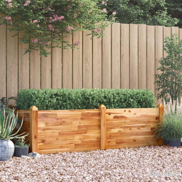Lit sur�lev� de jardin 160x60x44 cm bois massif d'acacia