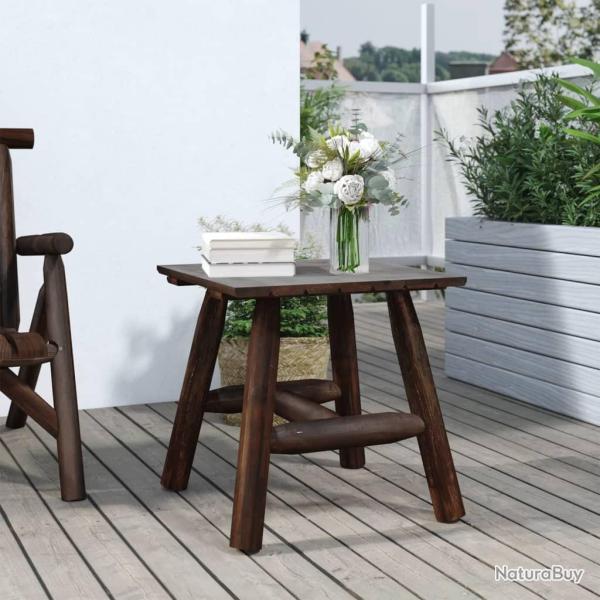 Table d'appoint 49x49x50 cm bois massif d'�pic�a