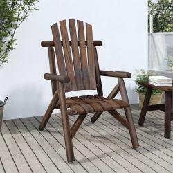Chaise de jardin 68x86x103 cm bois massif d'&eacute;pic&eacute;a