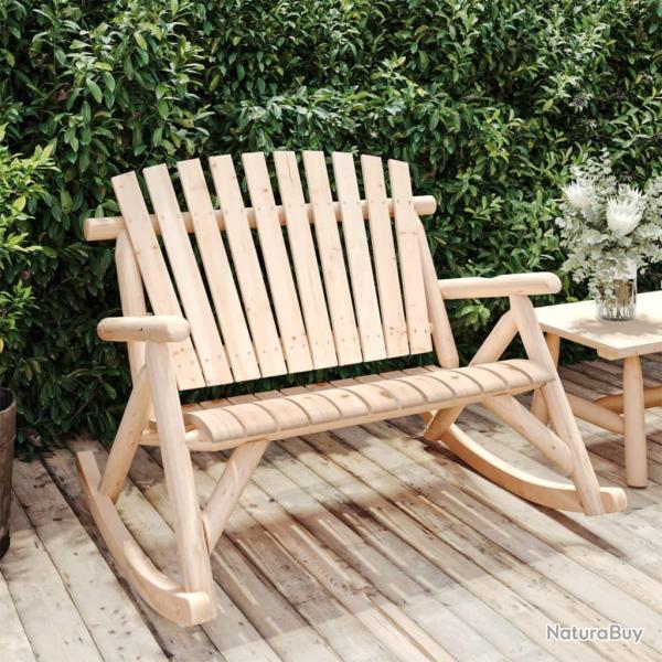 Banc � bascule jardin 2 places 123x96x102 cm bois massif �pic�a