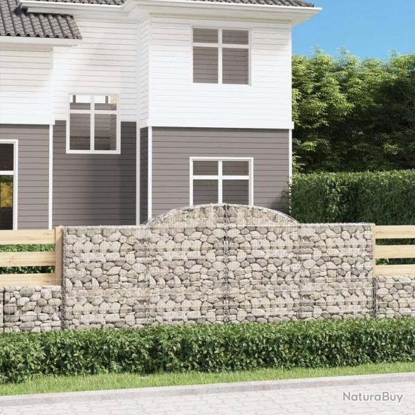 Paniers � gabions arqu�s 3 pcs 300x50x120/140 cm fer galvanis�