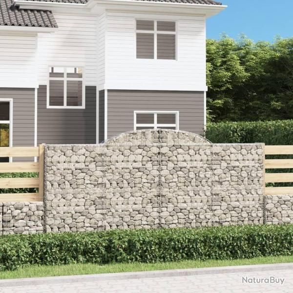 Paniers � gabions arqu�s 3 pcs 300x50x140/160 cm fer galvanis�