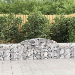 Paniers &agrave; gabions arqu&eacute;s 5 pcs 300x30x60/80 cm Fer galvanis&eacute;