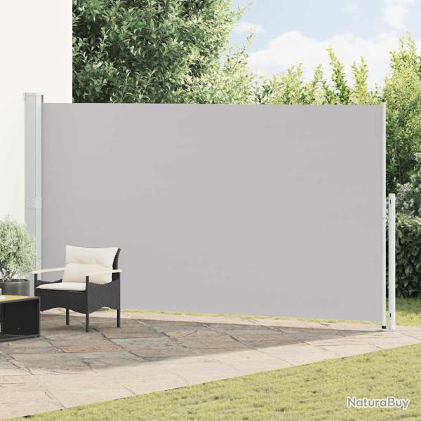 Auvent lat�ral r�tractable de patio 200x500 cm Gris