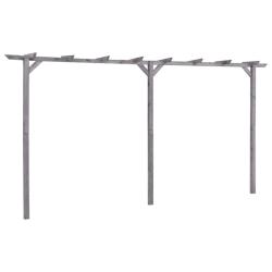 Pergola de jardin Gris 400x40x205 cm Bois de pin impr&eacute;gn&eacute;