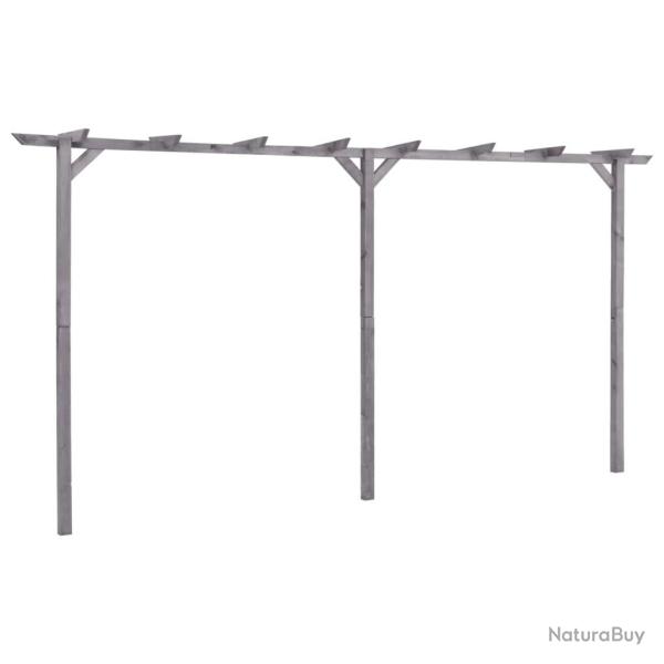 Pergola de jardin Gris 400x40x205 cm Bois de pin impr�gn�