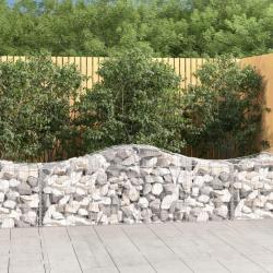 Paniers &agrave; gabions arqu&eacute;s 8 pcs 200x50x60/80 cm Fer galvanis&eacute;