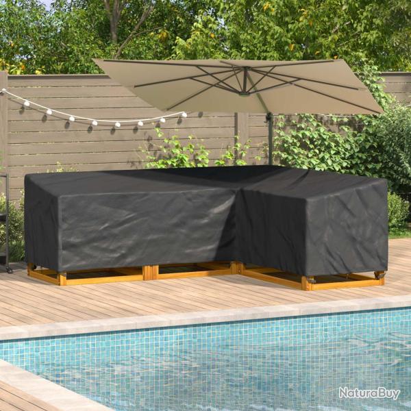 Housse pour meubles Noir 260 x 210 x 80 cm Tissu Oxford 420D