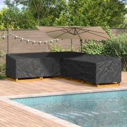 Housse pour meubles Noir 330 x 255 x 80 cm Tissu Oxford 420D