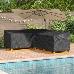 Housse pour meubles Noir 260 x 210 x 80 cm Tissu Oxford 210D