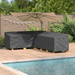 Housse pour meubles Noir 286 x 222 x 80 cm