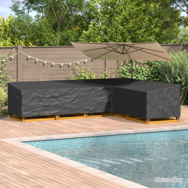 Housse pour meubles Noir 355 x 275 x 80 cm Tissu Oxford 210D
