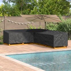 Housse pour meubles Noir 355 x 275 x 80 cm Tissu Oxford 420D