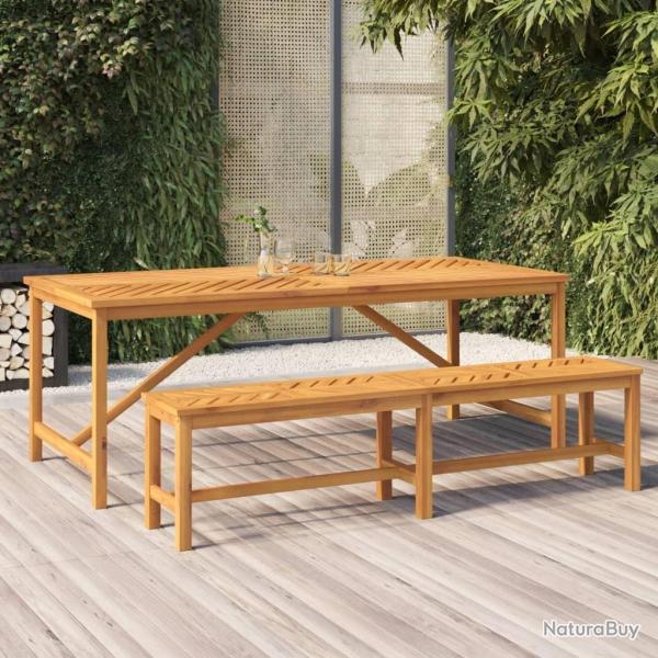 Table � manger de jardin 200x90x74 cm bois d'acacia solide