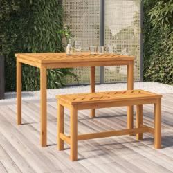 Table &agrave; manger de jardin 90x90x74 cm bois d'acacia solide