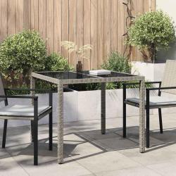 Table de Jardin Gris 90 x 90 x 75 cm polyrotin
