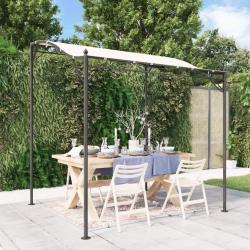 Auvent cr&egrave;me 2x2,3 m 180 g/m&sup2; tissu et acier