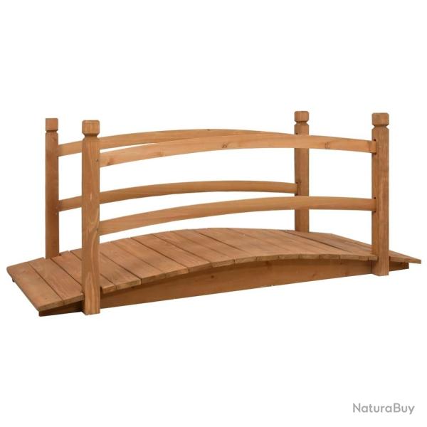 Pont de jardin 140x60x60 cm Bois de sapin massif