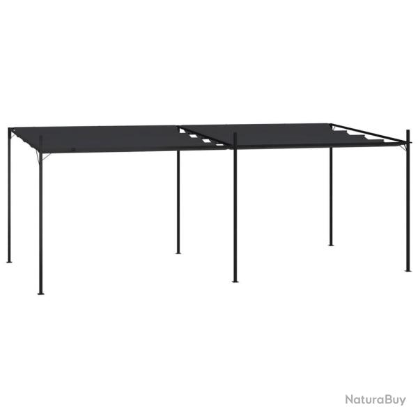 Belv�d�re avec toit r�tractable 600x300x233 cm Anthracite