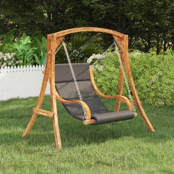 Balancelle sans balan&ccedil;oire avec coussin Bois courb&eacute; massif