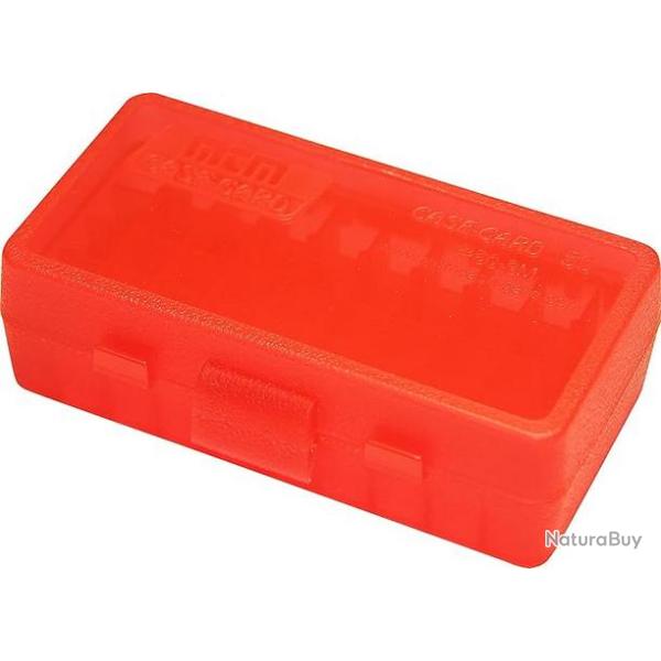 MTM P50-9 Boite � Munitions 9mm, 380ACP rouge