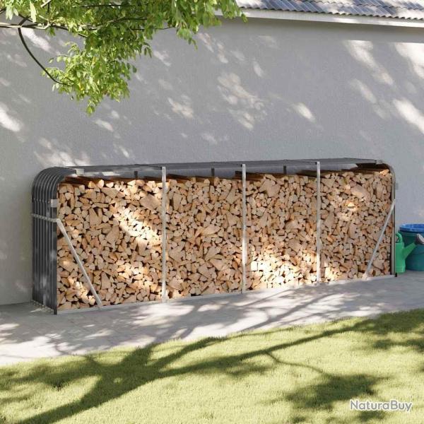 Porte-b�ches anthracite 300x45x100 cm acier galvanis�