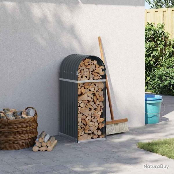 Porte-b�ches Anthracite 40x45x100 cm Acier galvanis�