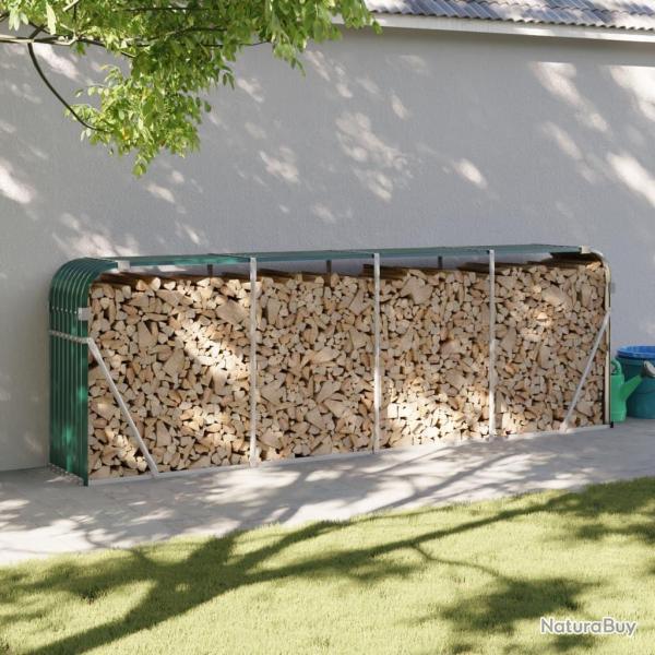 Porte-b�ches Vert 300x45x100 cm Acier galvanis�