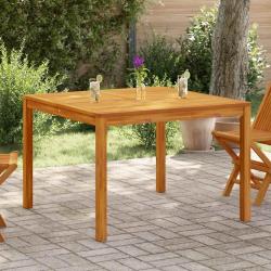 Table &agrave; manger de jardin 110x110x75 cm bois d'acacia massif