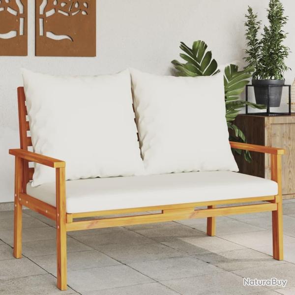 Canap� de jardin 120 cm avec coussin bois d'acacia massif