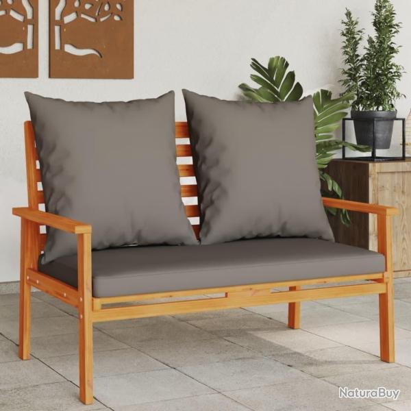 Canap� de jardin 120 cm avec coussin bois d'acacia massif