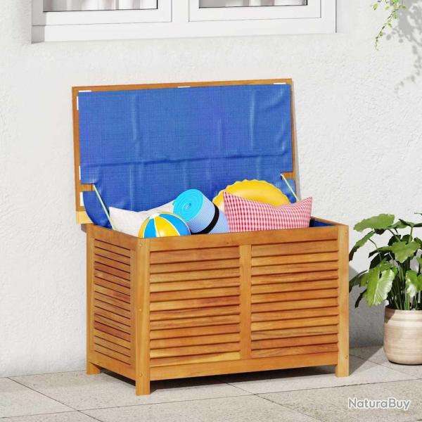 Bo�te de rangement de jardin persiennes 90x50x56 cm bois acacia
