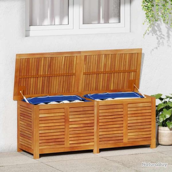 Bo�te de rangement de jardin persiennes 150x50x56cm bois acacia