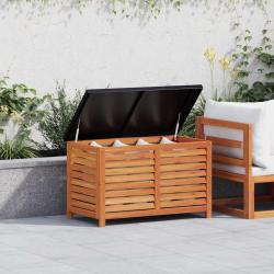 Bo&icirc;te de rangement de jardin 90x48x55 cm bois d'eucalyptus