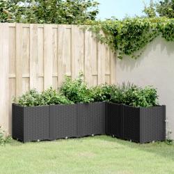 Jardini&egrave;re noir 160x120x53 cm polypropyl&egrave;ne
