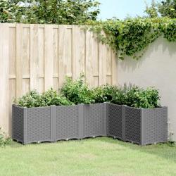 Jardini&egrave;re gris clair 160x120x53 cm polypropyl&egrave;ne