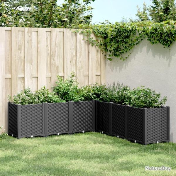 Jardini�re noir 160x160x53 cm polypropyl�ne