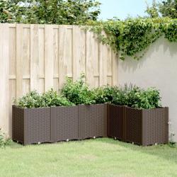 Jardini&egrave;re marron 160x120x53 cm polypropyl&egrave;ne