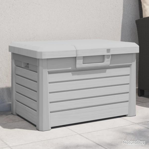 Bo�te � coussins d'ext�rieur gris 73x50,5x46,5 cm polypropyl�ne