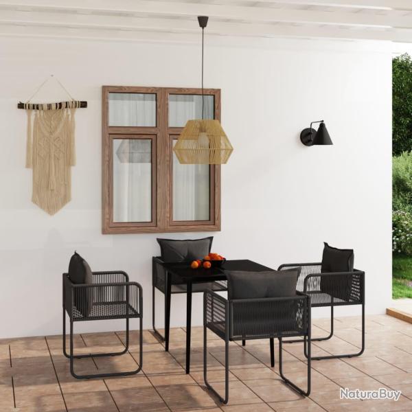 Ensemble � manger de jardin 5 pcs Noir
