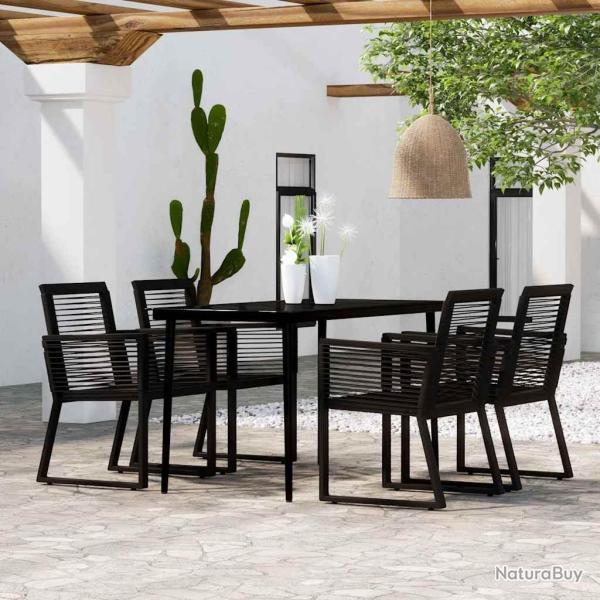 Ensemble � manger de jardin 5 pcs Noir
