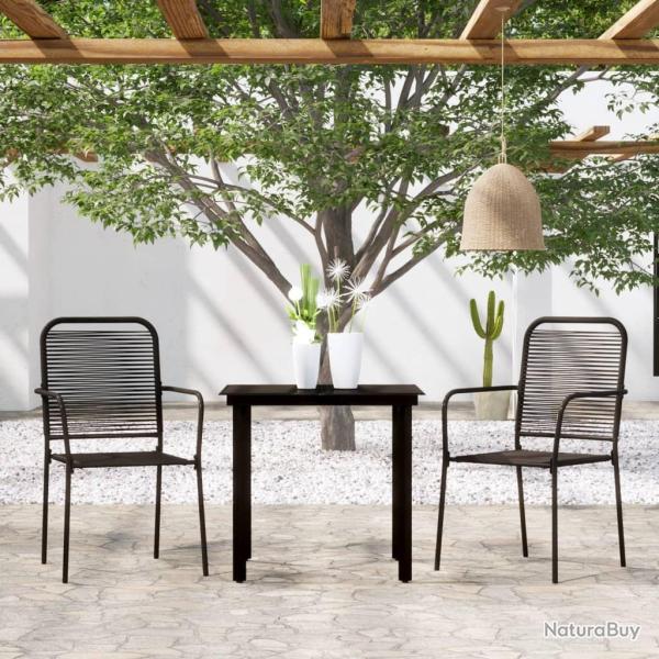 Ensemble � manger de jardin 3 pcs Noir