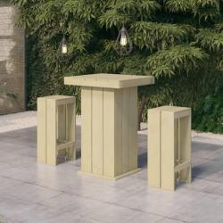 Meubles de bar de jardin 3 pcs Bois de pin impr&eacute;gn&eacute;