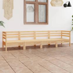 Salon de jardin 4 pcs Bois de pin massif
