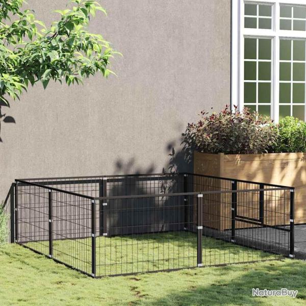 Chenil Noir 4 m� Acier