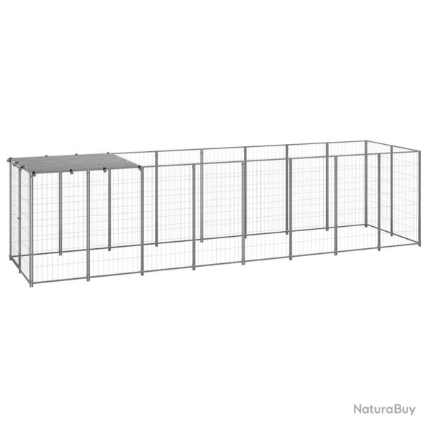 Chenil Argent� 4,84 m� Acier