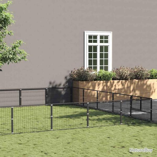 Chenil Noir 25 m� Acier