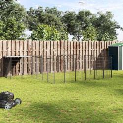 Chenil Noir 12,1 m&sup2; Acier