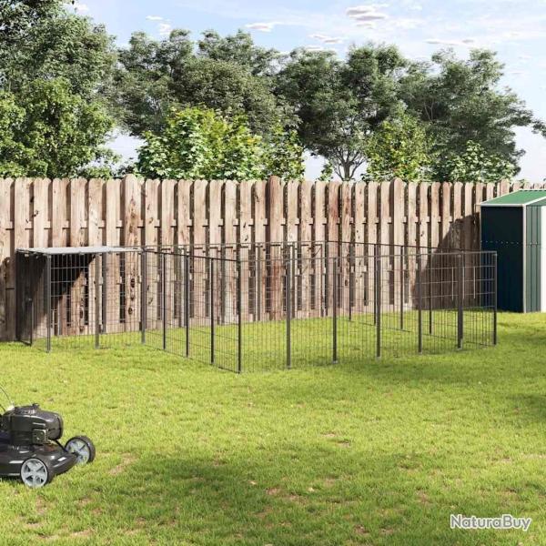 Chenil Noir 12,1 m� Acier