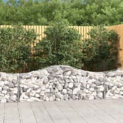 Paniers &agrave; gabions arqu&eacute;s 7 pcs 200x50x60/80 cm Fer galvanis&eacute;